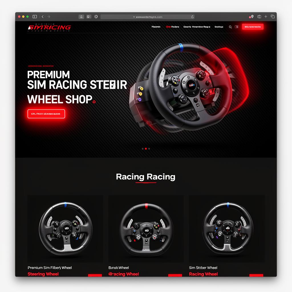Aperçu site Sim Racing Wheels